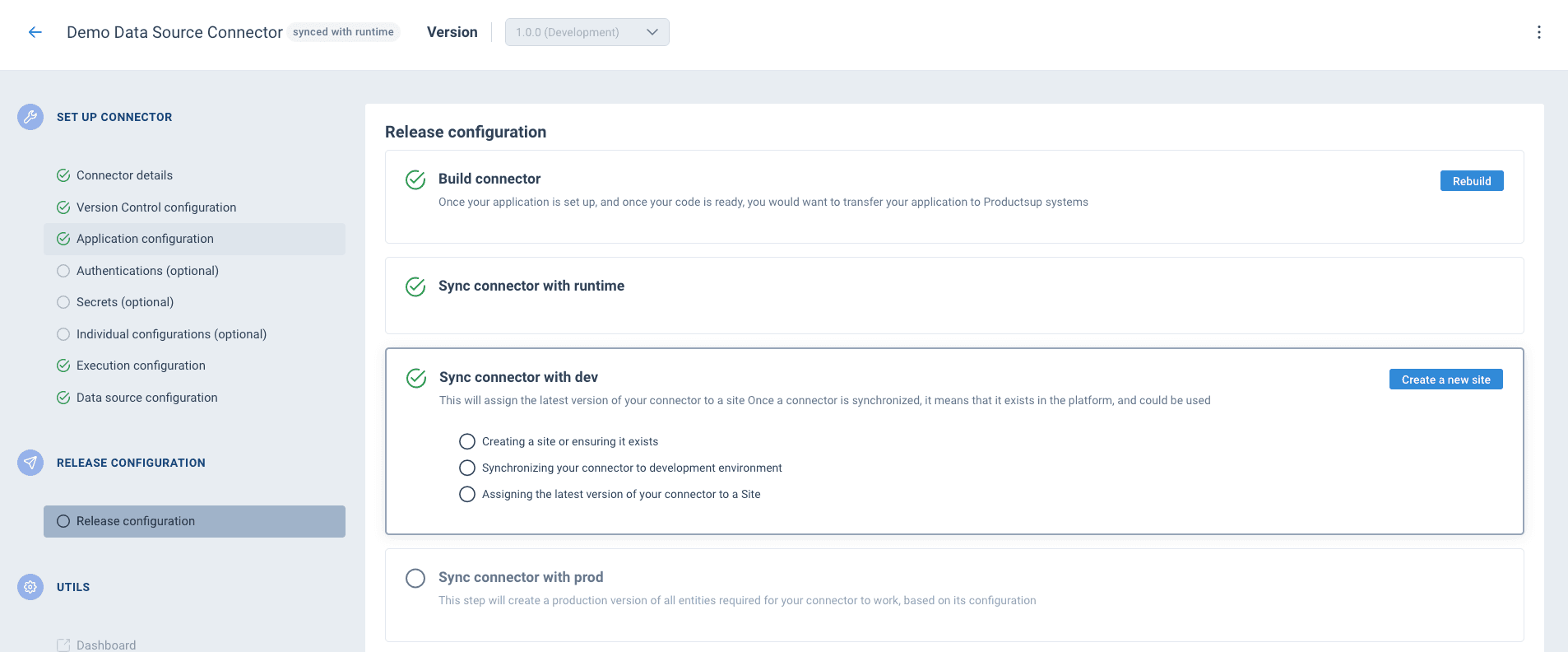 Connector synced with runtime, ready to sync with dev