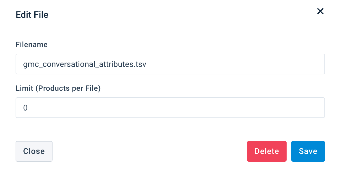 File format setting set to .tsv