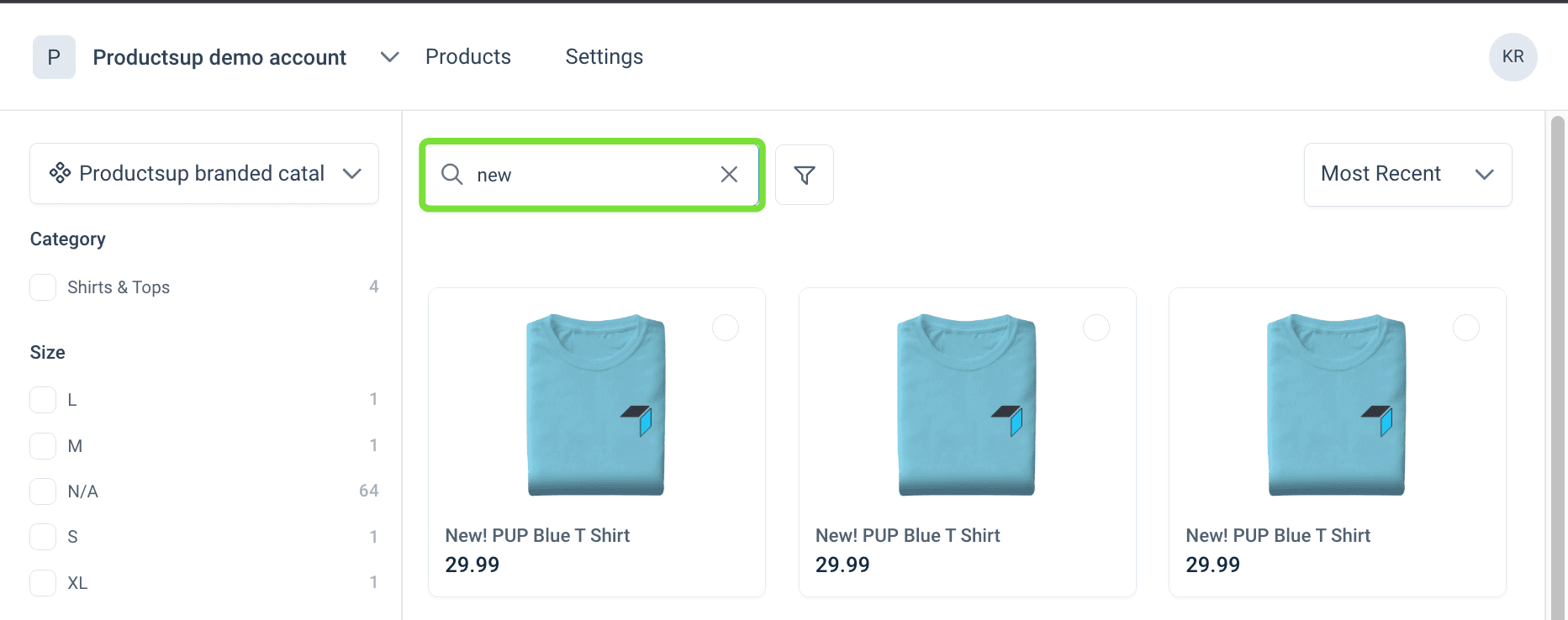 Search in Content Portal