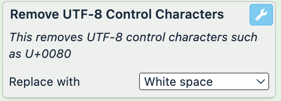 Remove UTF-8 Control Characters