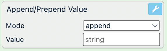 Append/Prepend Value