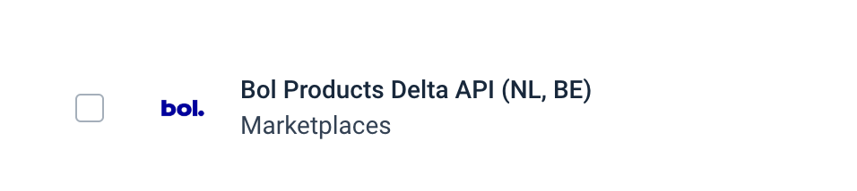 Bol Products Delta API (NL, BE)