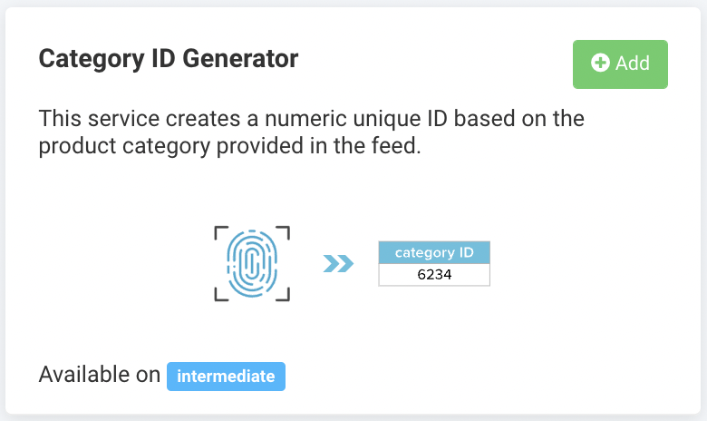 Use the Category ID Generator to create unique IDs for your products' categories