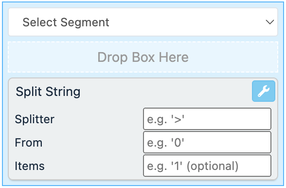 Use the Split String rule box to shorten strings in your values and delete unnecessary info