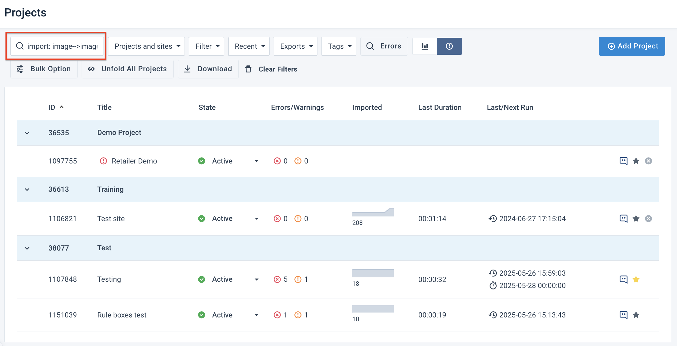 search site by an attribute