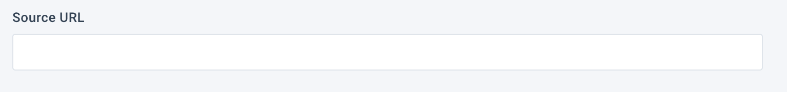 Source URL field