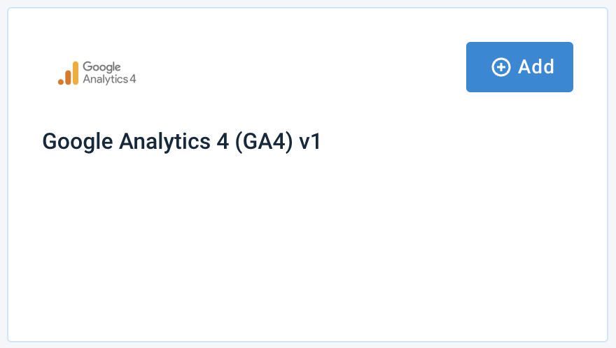 Add the Google Analytics 4 (GA 4) data source