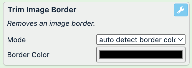 Trim Image Border rule box