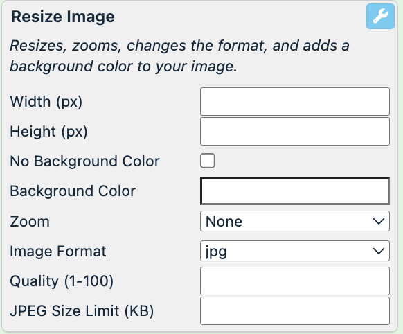 resize image rule box
