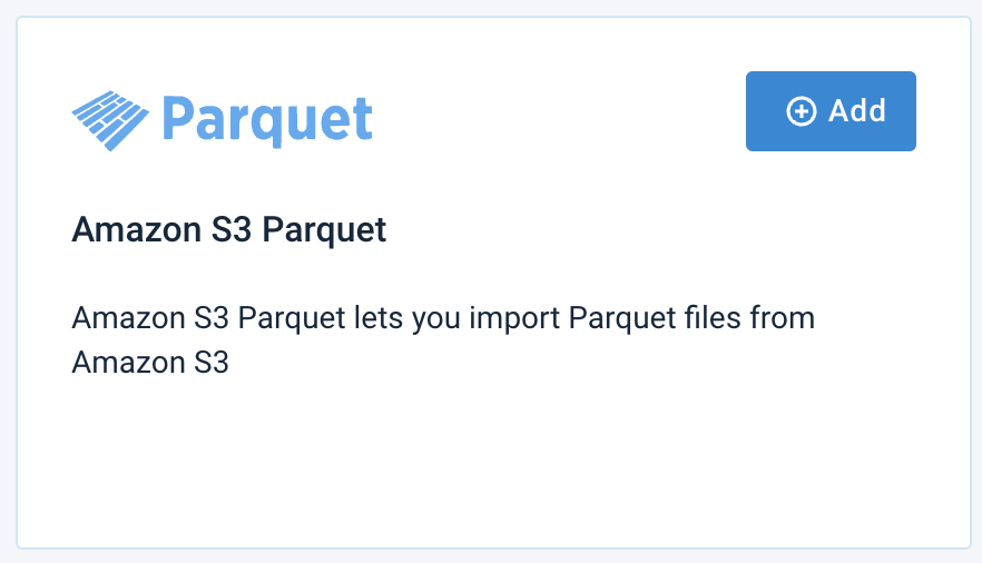 Parquet Amazon S3