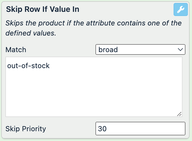 skipping priority 30