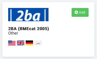 Add 2BA BMEcat2005 - export channel