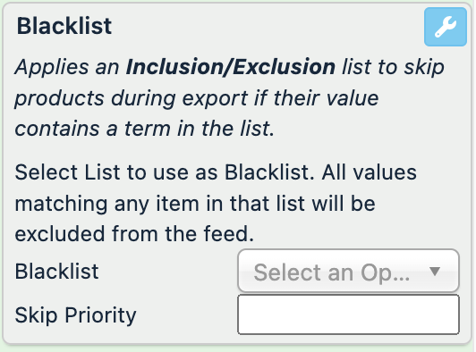 blacklist rule box