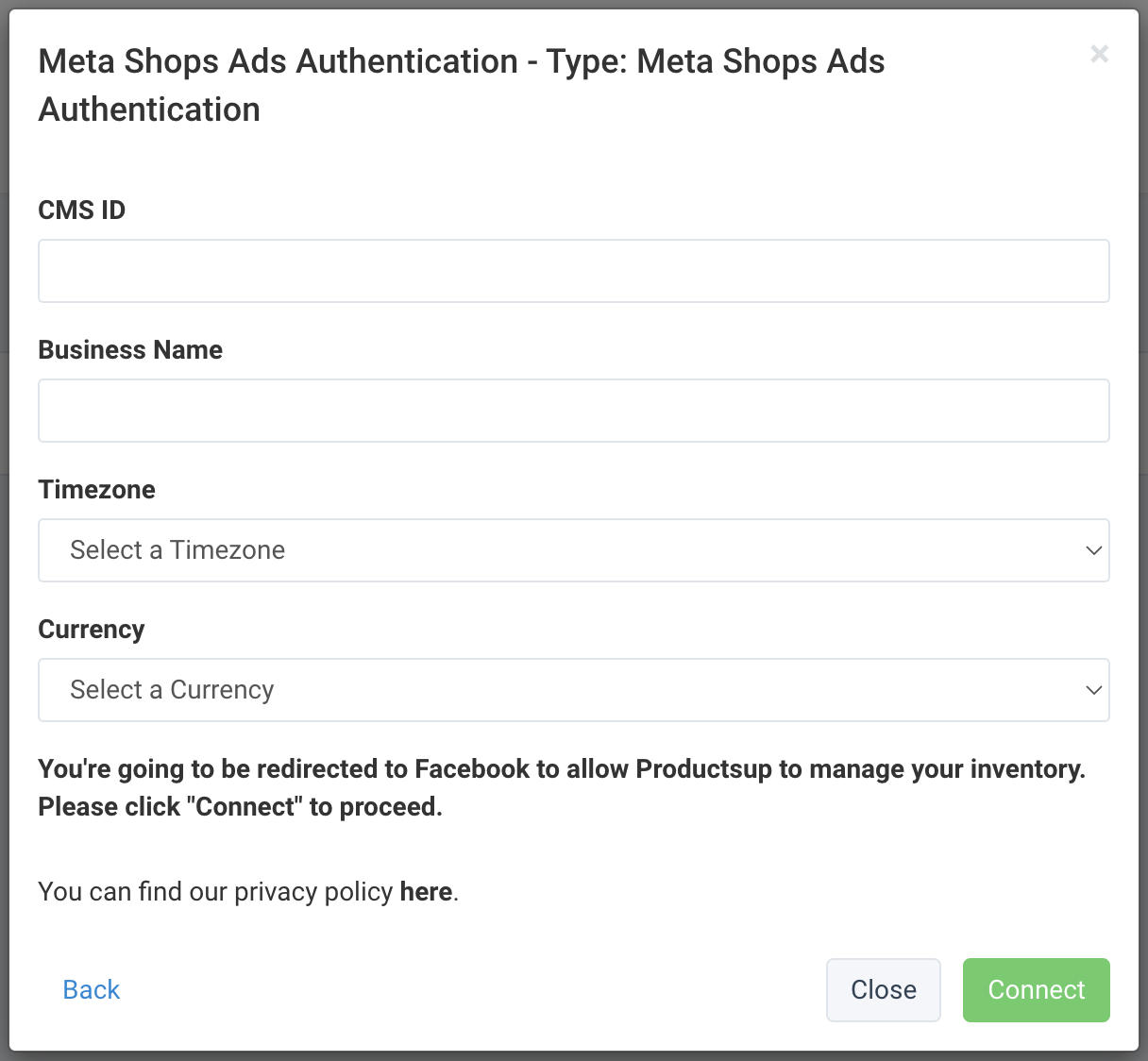 Add the Meta Shops Ads Authentication