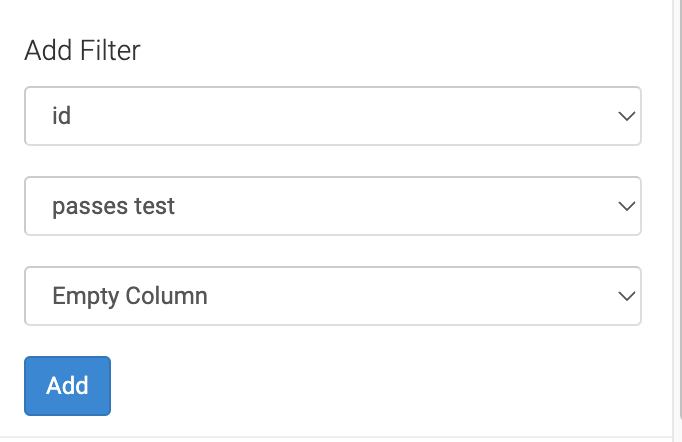 Passes test filter example