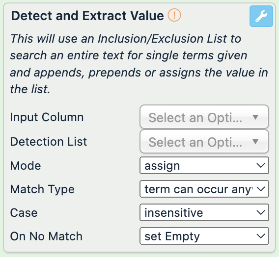 Detect and Extract Values
