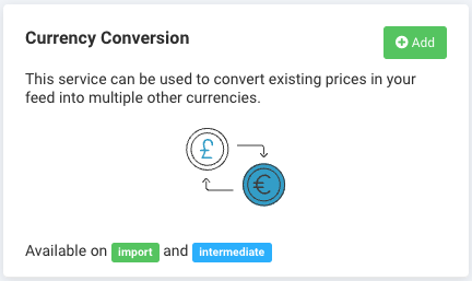 Add the Currency Conversion data service