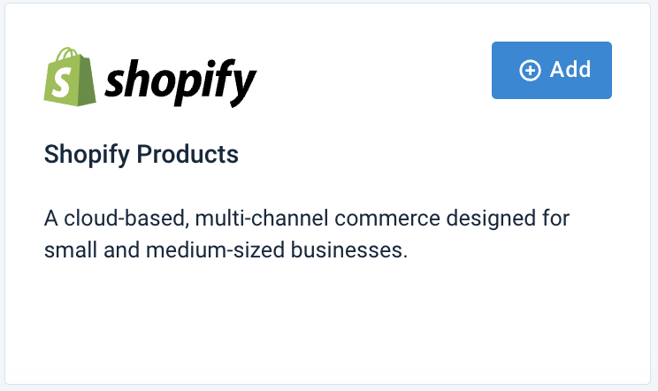 Shopify Products