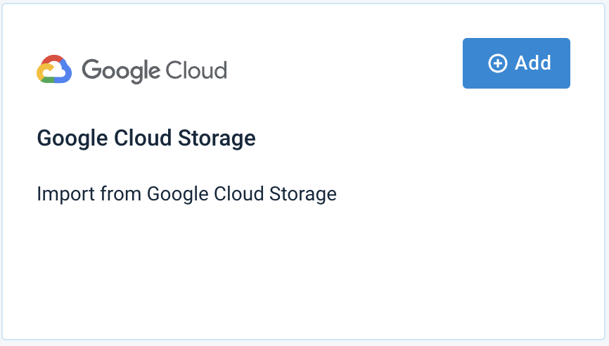 Google Cloud Storage data source