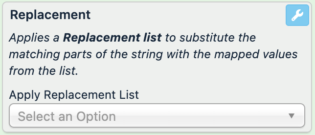 Replacement rule box