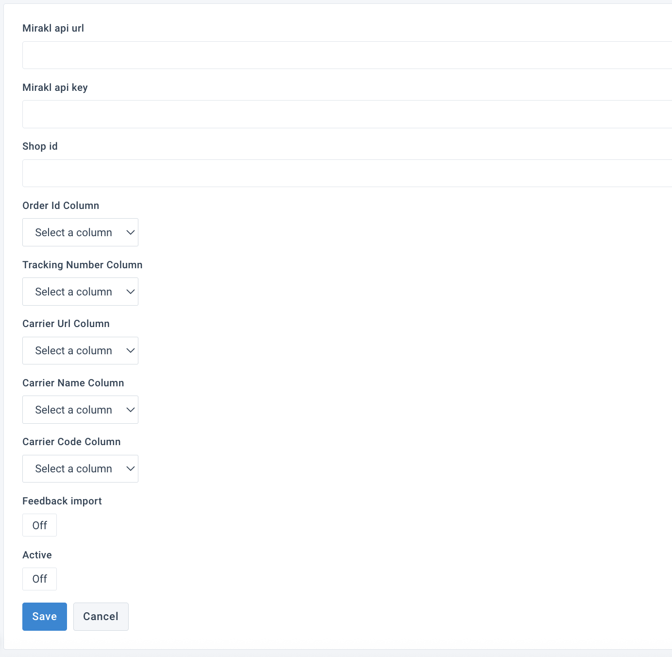 Mirakl Shipment Notification