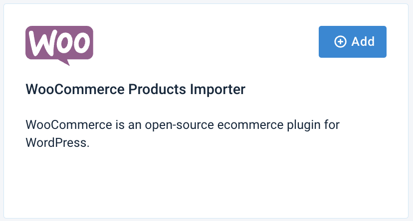 WooCommerce import