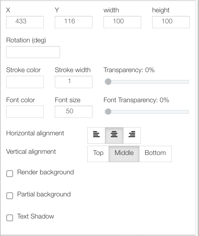 Icon layer settings