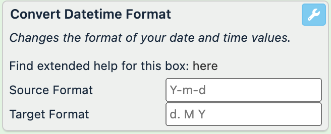 Convert Datetime Format