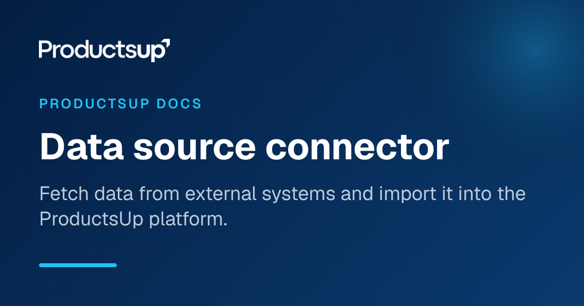 Data source connector