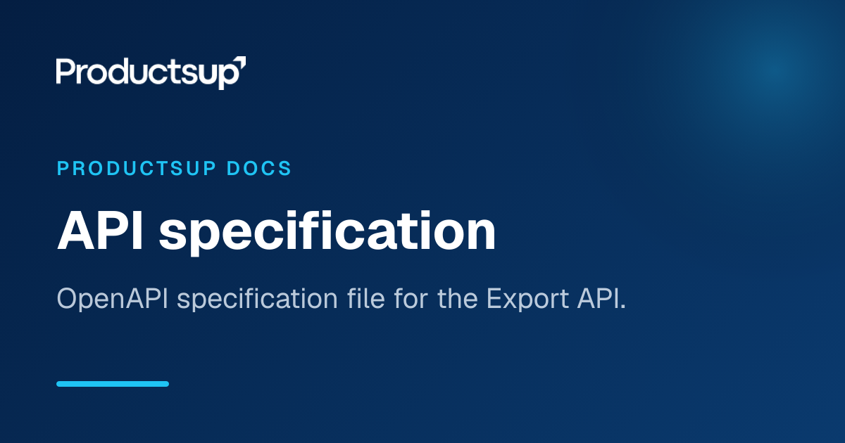 API specification