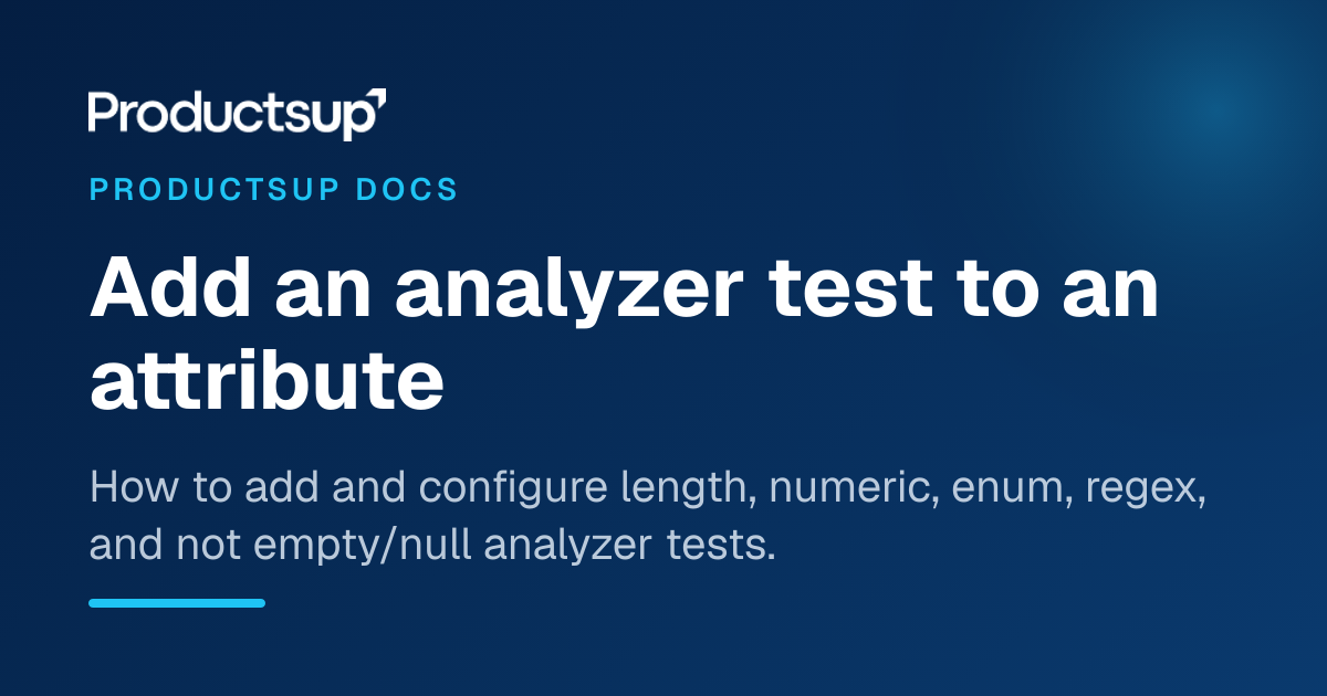 Add an analyzer test to an attribute