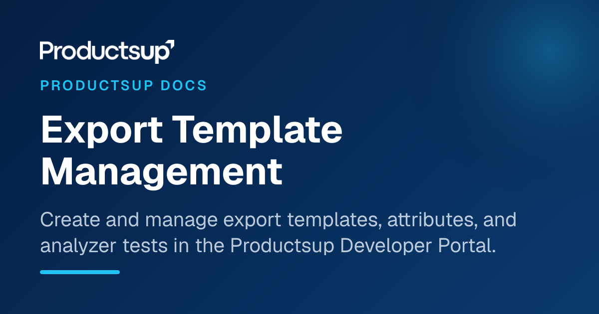 Sup Org Templete Export Template Management