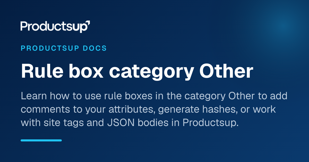 Rule box category Other
