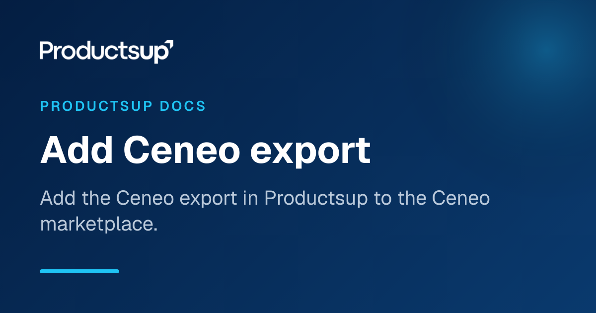 Add Ceneo export