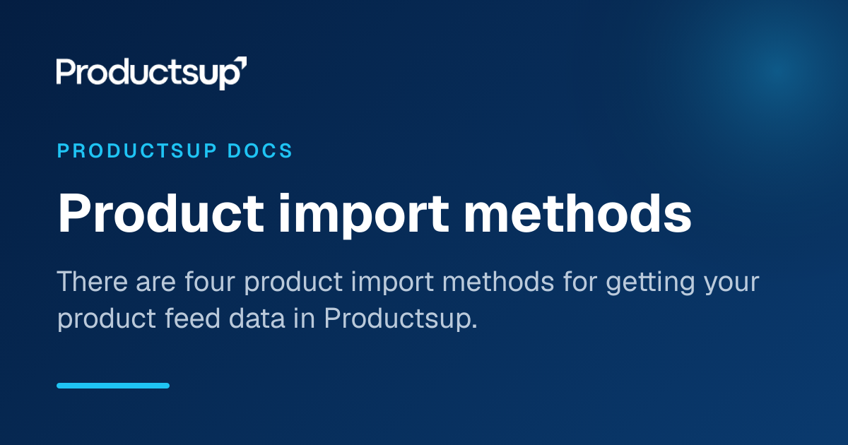 Import Direct Product Product import methods